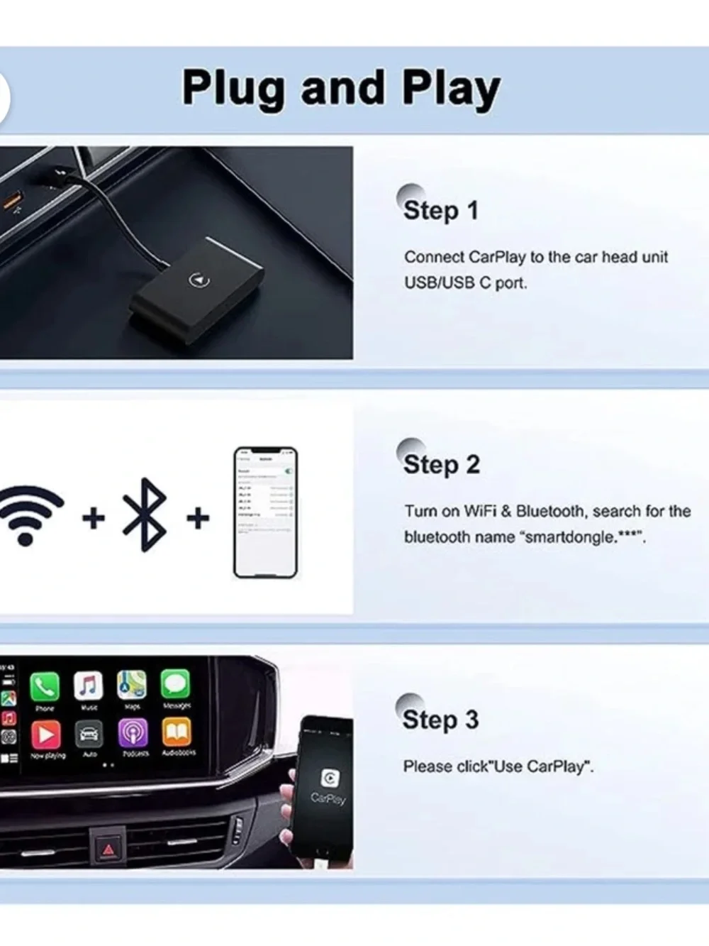 iPhone Wireless CarPlay Dongle